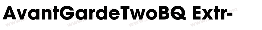 AvantGardeTwoBQ Extr字体转换